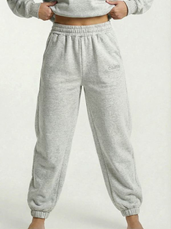 Signature Grey Weighted Oversized Sweatpants Mens